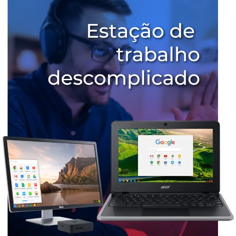 Estação de trabalho descomplicada