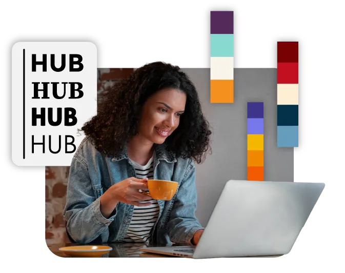 Hub com a identidade da sua instituição